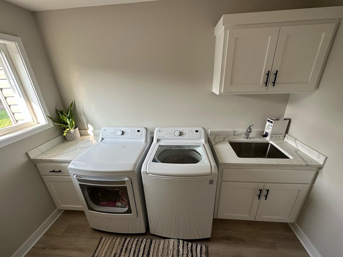 Deep cleaning services for a laundry room in a Plymouth home